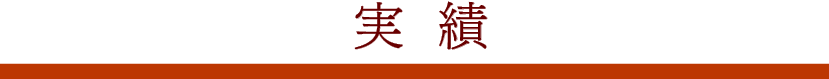 実績