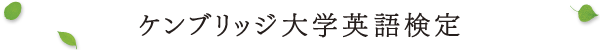 ケンブリッジ大学英語検定