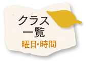 大人クラス一覧